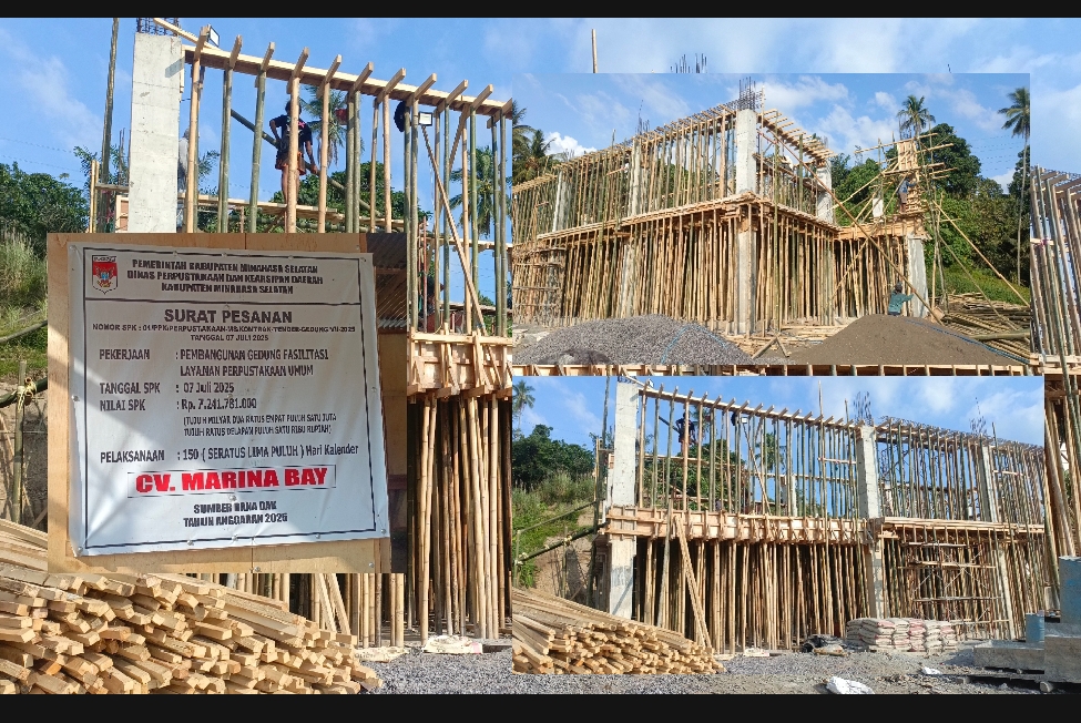 Dispusip Minsel Bangun Gedung Fasilitas Layanan Perpustakaan Umum Dengan Anggaran 7 Miliar Lebih. 