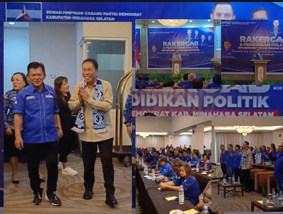 Perkuat Barisan dan Matangkan Politik Kedepan, Partai Demokrat Minsel Gelar Rakercab.